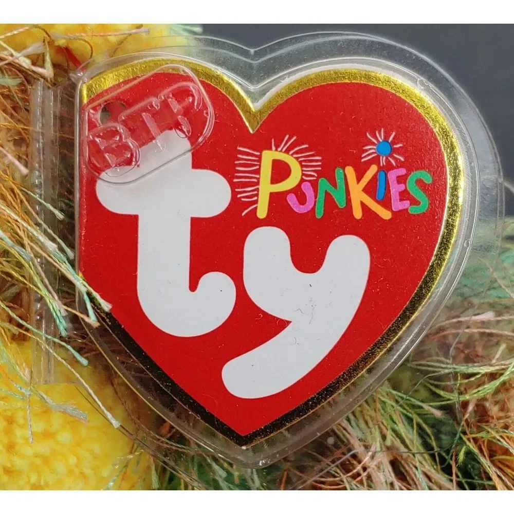 Lot Of 2 Ty Punkies Beanie Babies Topsy And Zig Zag Plush NWT